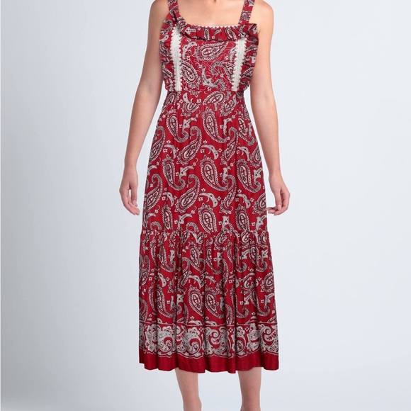Sea New York Theodora paisley apron dress 